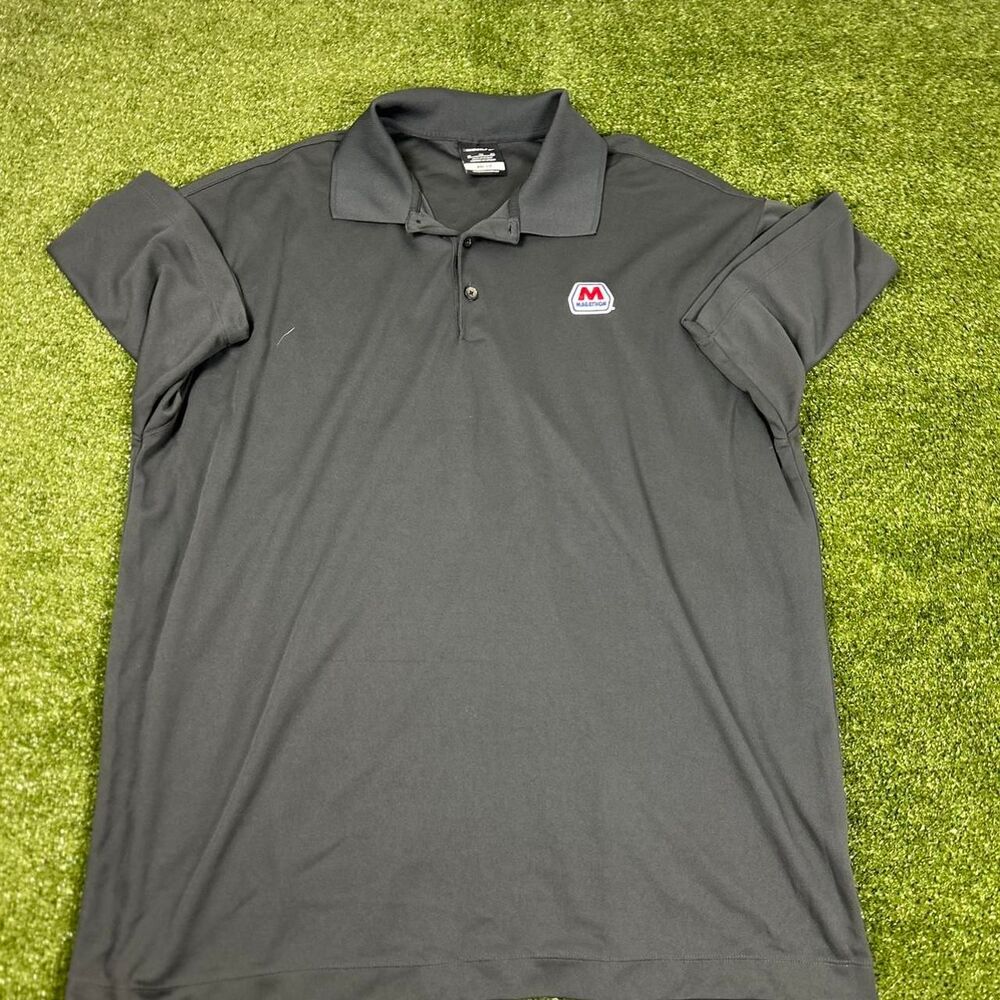 Nike Men's Grey and Black Polo-shirts
